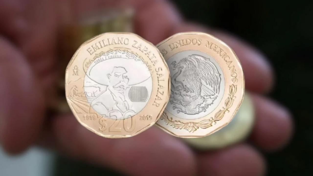 La moneda fue lanzada para conmemorar el 100 aniversario del fallecimiento de Emiliano Zapata.