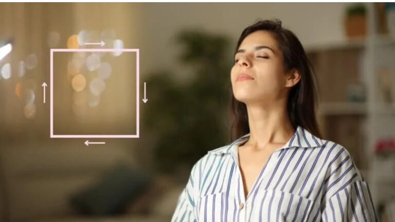 Una de las técnicas más eficaces para controlar la ansiedad es la respiración cuadrada.