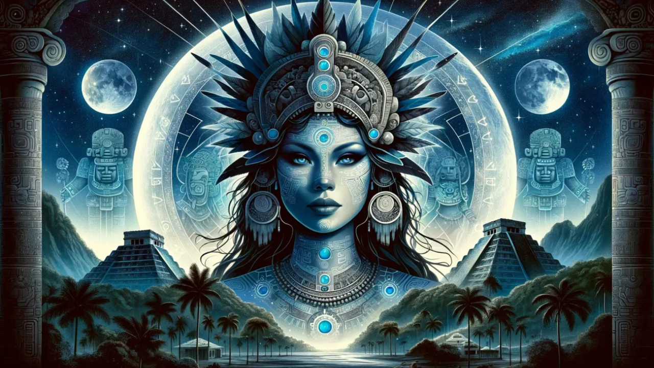 Ix Chel es la diosa de la luna, la fertilidad y la medicina, asociada con la maternidad y la protección de las mujeres. Su influencia se extendía a la salud, los partos y la agricultura.